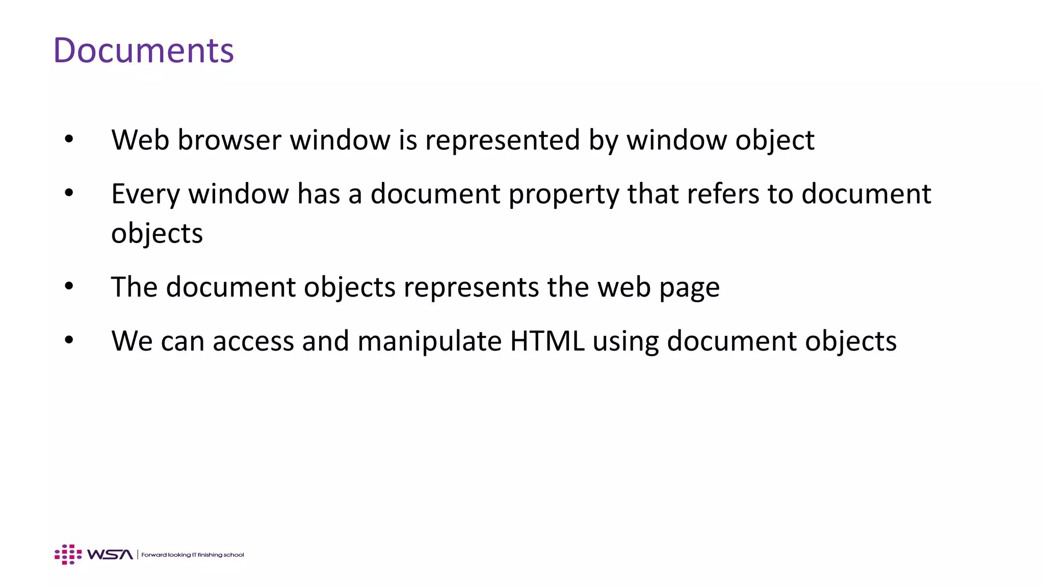 JavaScript - Chapter 12 - Document Object Model | PPT