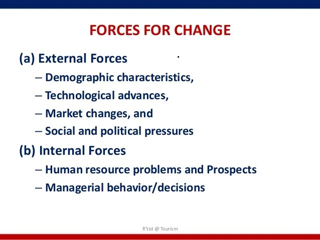 What are examples of external forces?