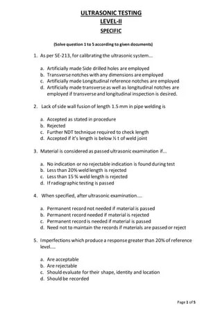 Ultrasonic Testing Specific-02 | DOCX