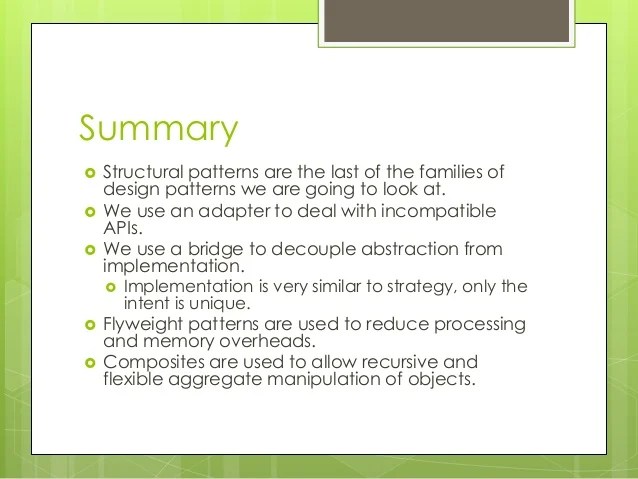 PATTERNS04 Structural Design Patterns PATTERNS04 Structural Design Patterns