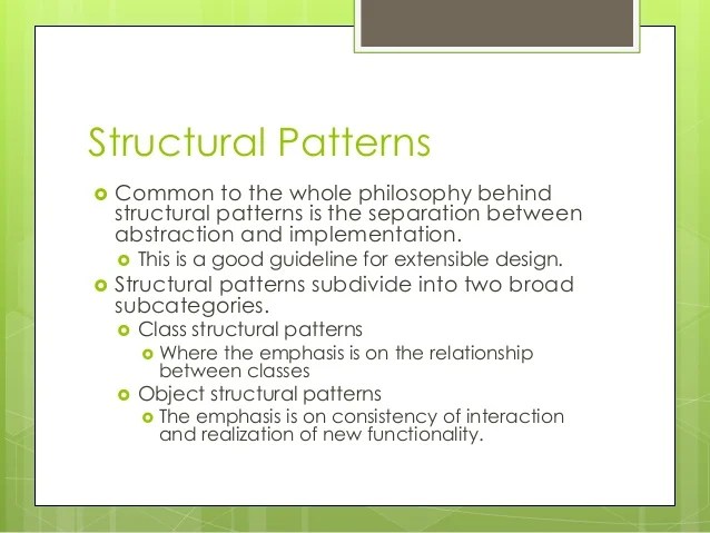 PATTERNS04 Structural Design Patterns PATTERNS04 Structural Design Patterns