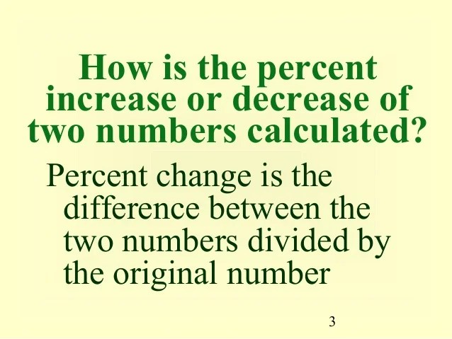 Howto how to find percentage decrease between two numbers in excel