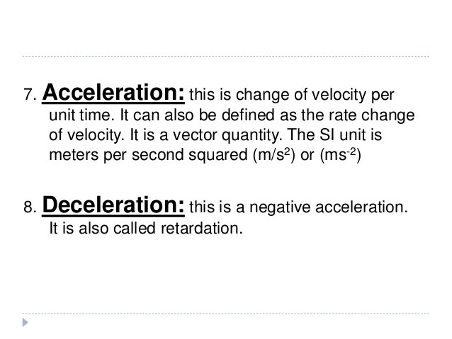 1.2 form 3 speed, velocity and acceleration