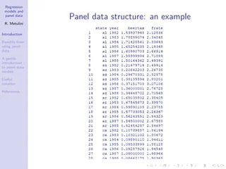 Regression models for panel data | PDF