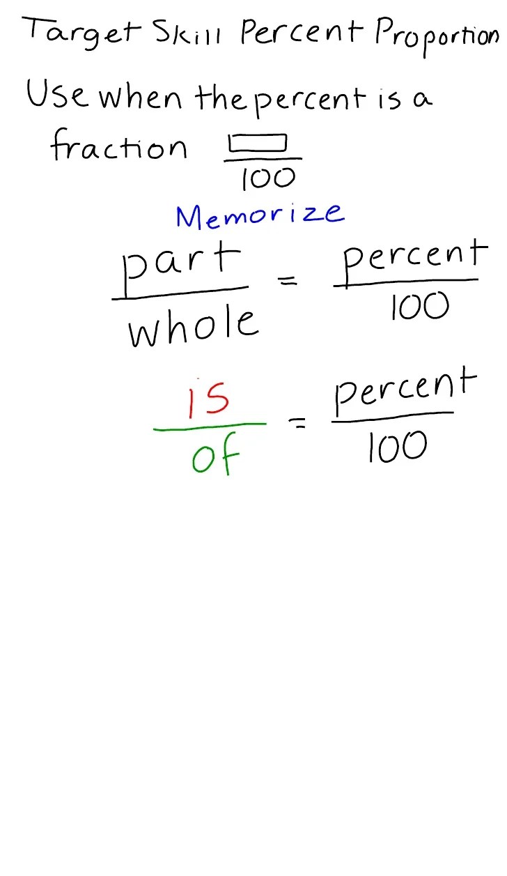 1 2 c algebra percent proportion and equation