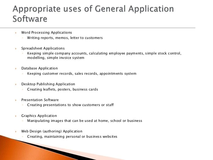 1.7 selection and use of appropriate software