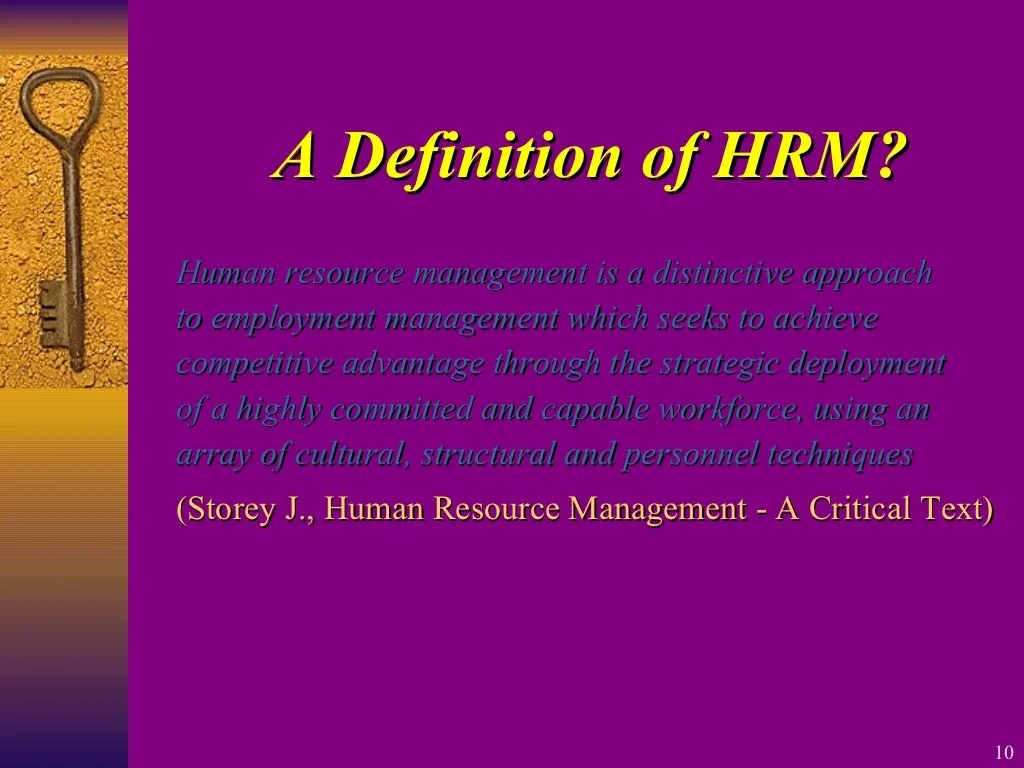 Chapter 1 Introduction to HRM