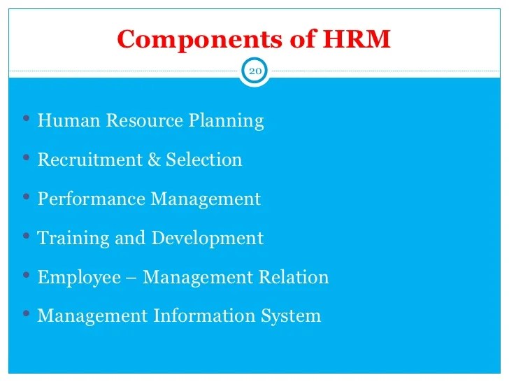 1. introduction to hrm