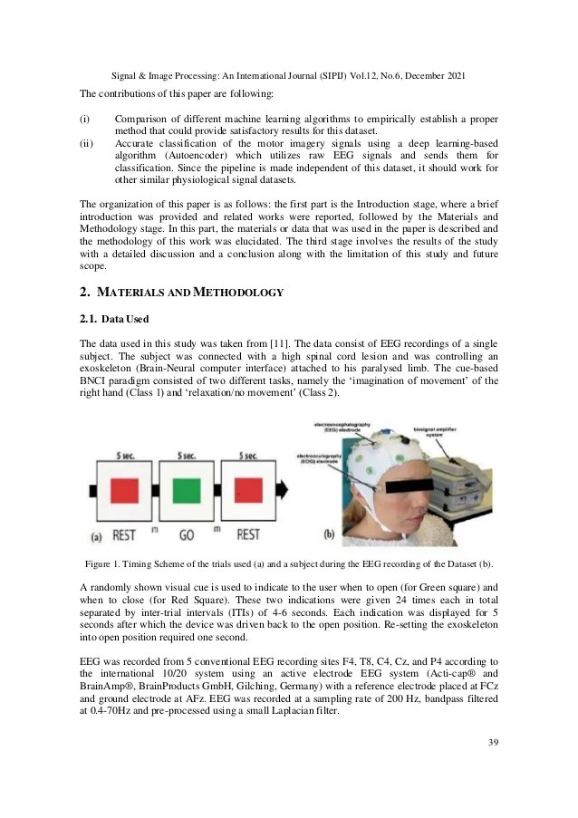 A COMPARATIVE STUDY OF MACHINE LEARNING ALGORITHMS FOR EEG