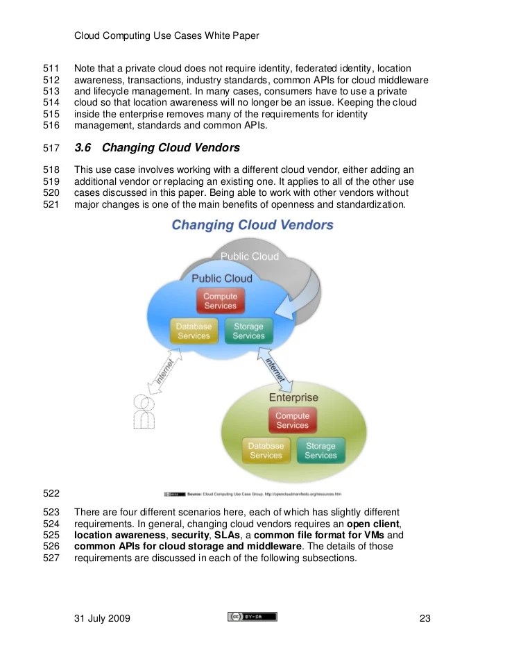 Cloud Computing Use Cases Whitepaper Cloud Computing Use Cases Whitepaper