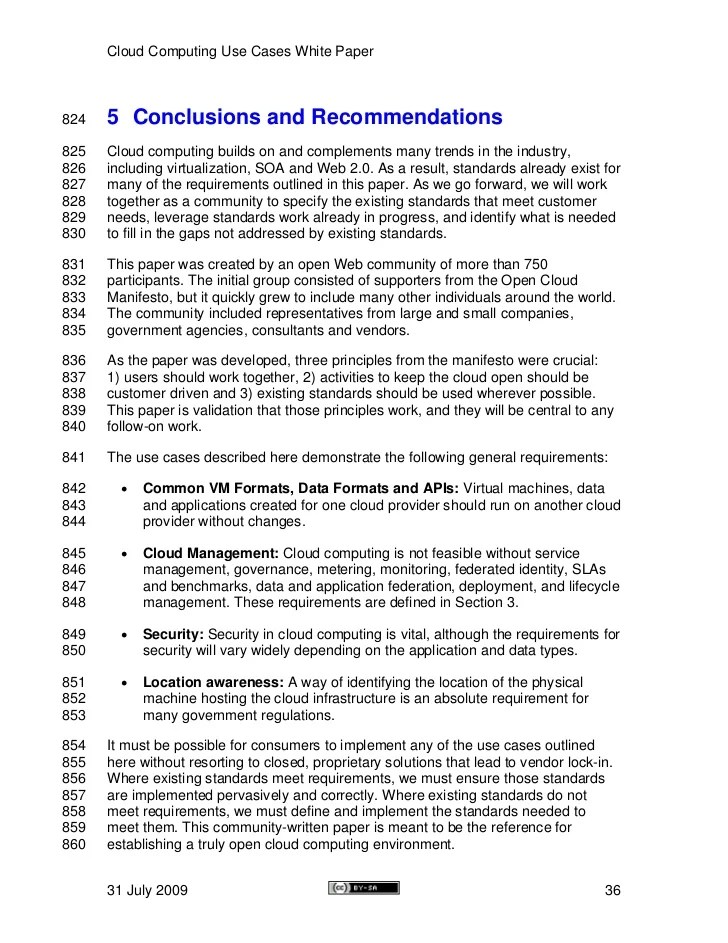 Cloud Computing Use Case Group / Cloud Computing Use Cases Whitepaper
