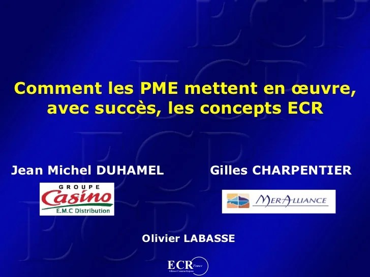 ECR Europe Forum ‘05. How SMEs Are Succesfully ...