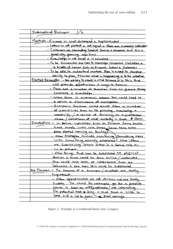 Optimising the use of notetaking as an external cognitive aid for in…