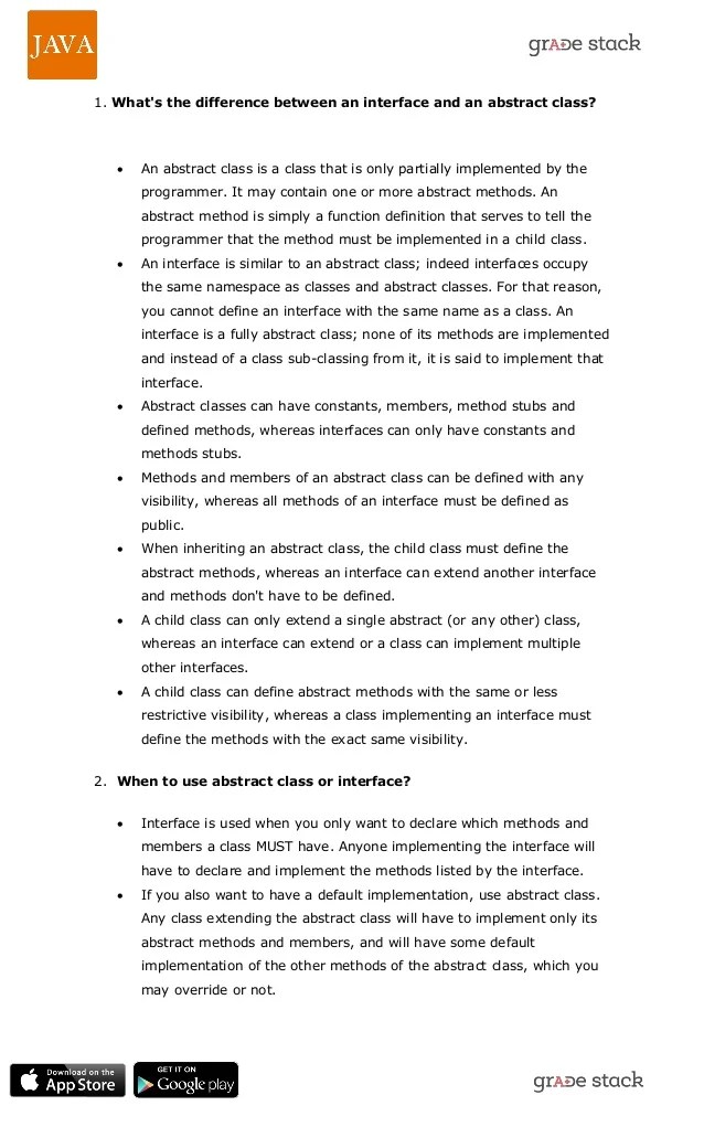 20 most important java programming interview questions