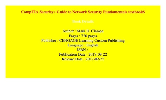 Security+ + Guide To Network Security Fundamentals Comptia security+