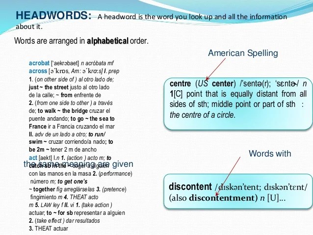 How to use a dictionary How to use a dictionary