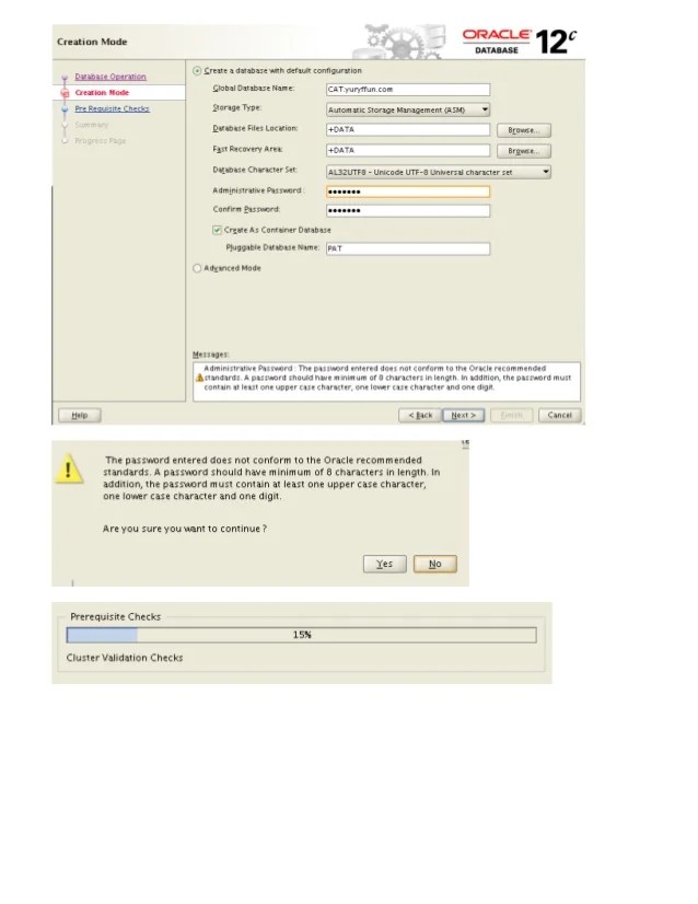 Information Technology Oracle 12c 2 Nodes sandbox RAC environment on