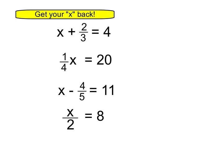 4.14 equations with fractions and mixed numbers