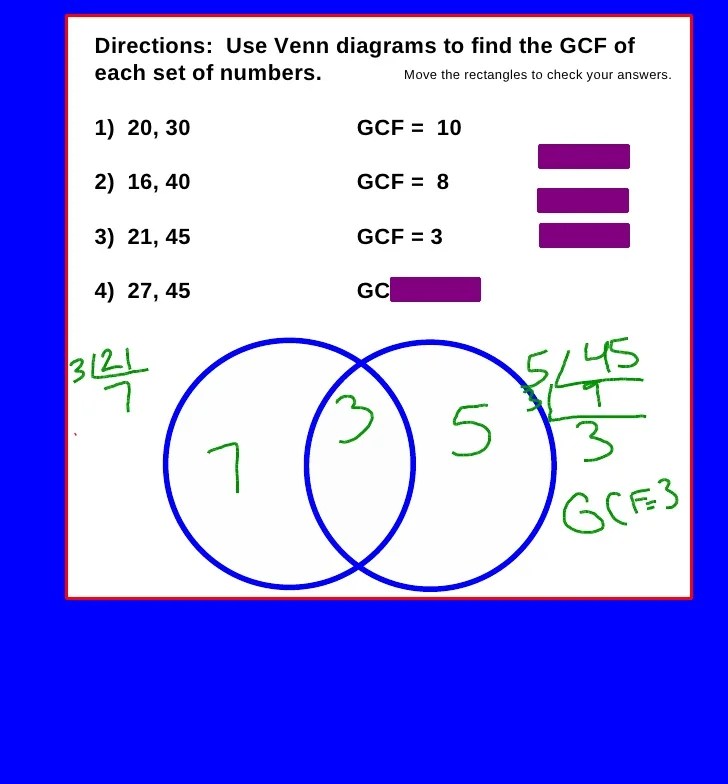Greatest Common Factor