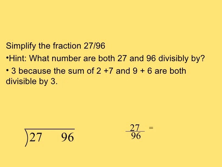4.3 simplifying fractions