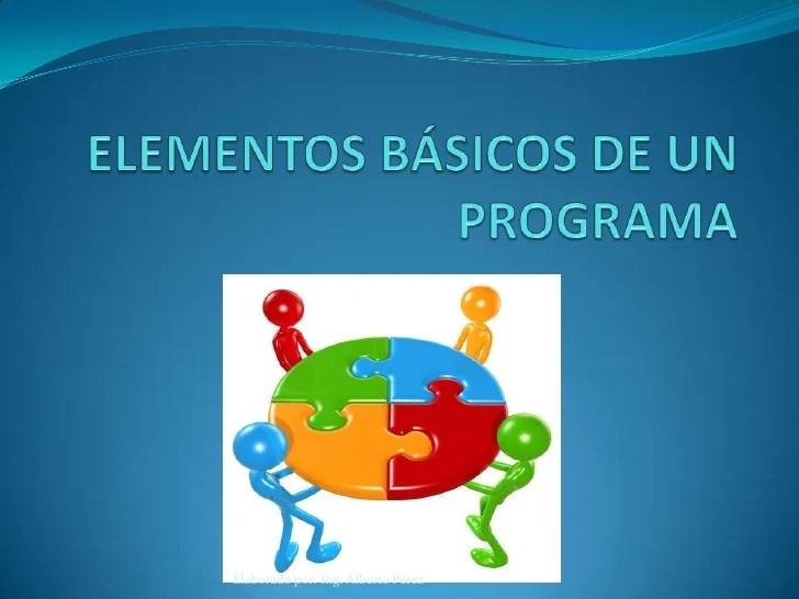 3. Elementos basicos de un programa