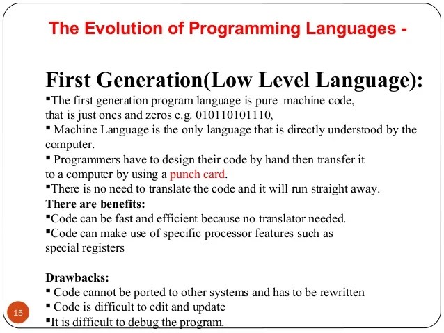 4 evolutionofprogramminglanguages