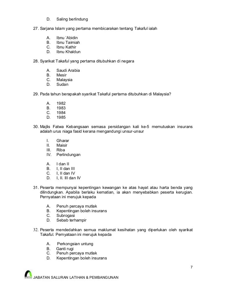40220723 takafulsampleexamquestions