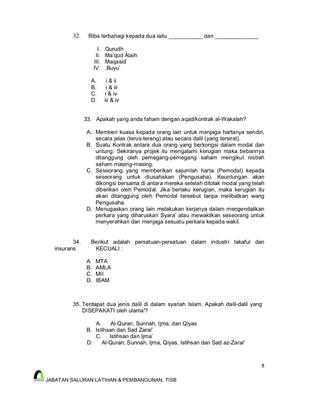 40220723 takafulsampleexamquestions
