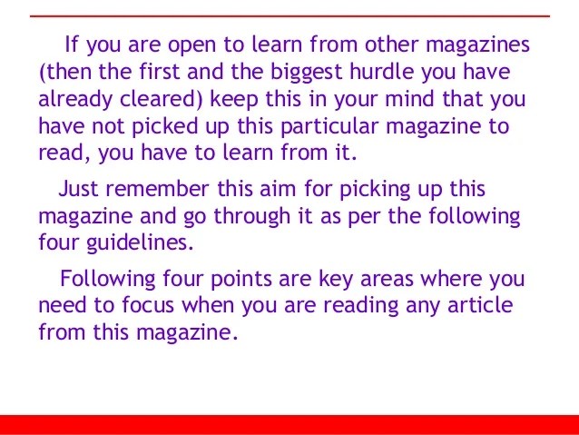 4 simple tricks How to a 'good' magazine writer!