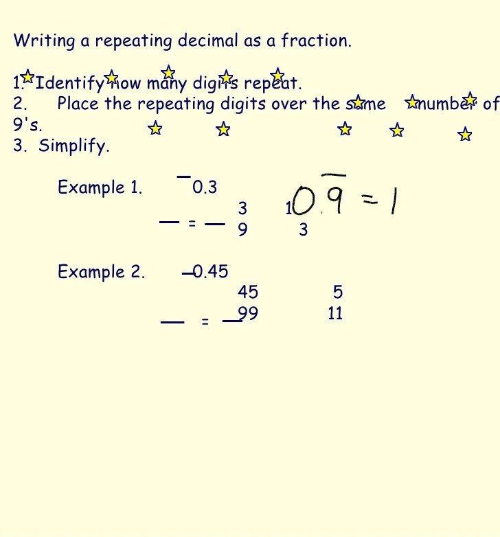 Repeating Decimals