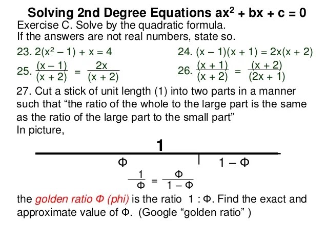 Learning to solve second degree equations WeSmartly