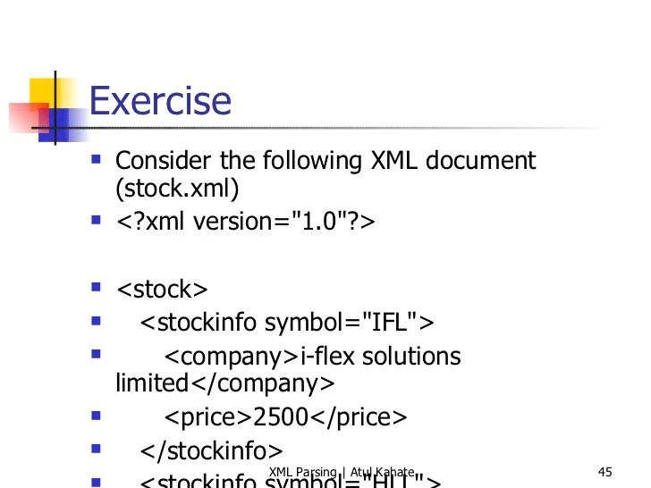 5 xml parsing