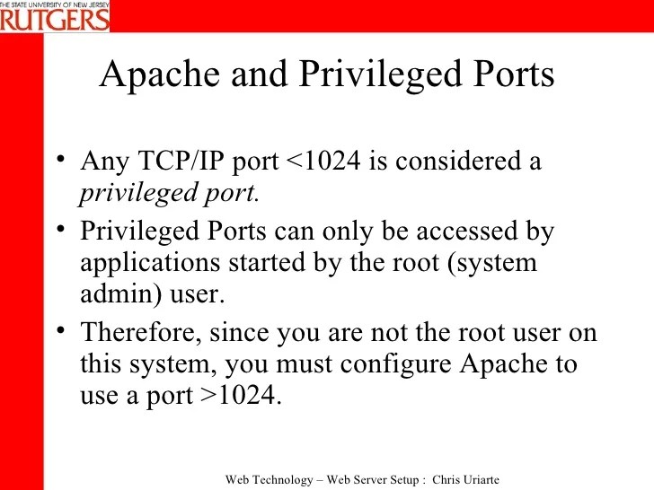 Apache Web Server Setup 2