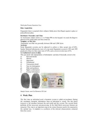 Food Distribution & Management System Using Biometric Technique (Fdms
