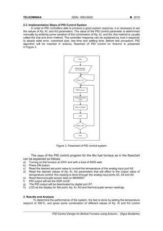 PID Control Design for Biofuel Furnace using Arduino | PDF
