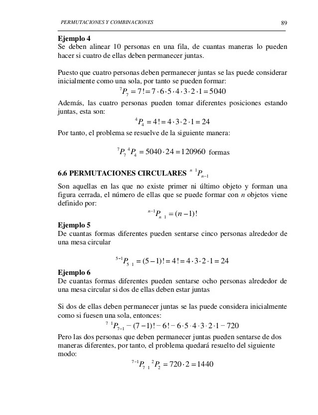 EJERCICIOS RESUELTOS DE PERMUTACIONES Y COMBINACIONES PDF