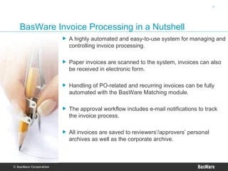 Basware Invoice Automation Presentation 2007 PPT