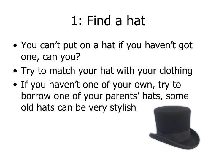How To Put On A Hat