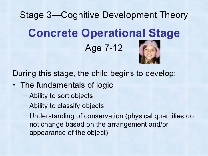 😂 Piaget concrete operational stage examples. Piaget Stages of