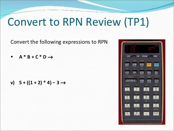 A2 Computing Reverse Polish Notation Part 2