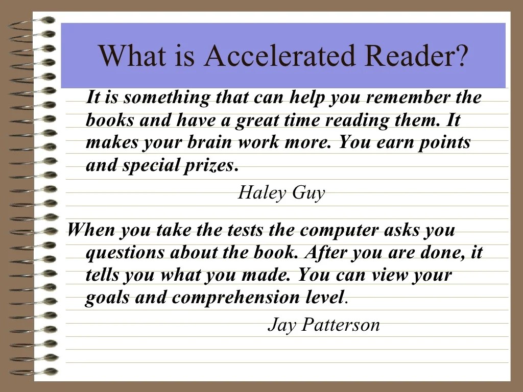 Accelerated Reader Powerpoint