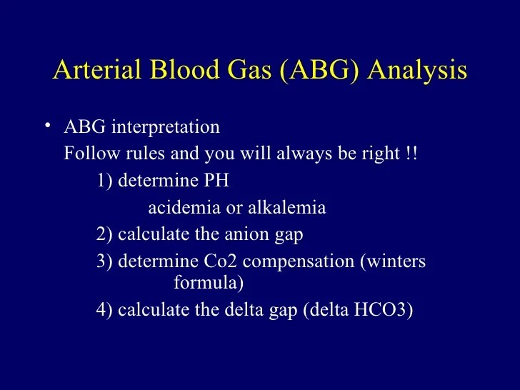 Acid Base Analysis