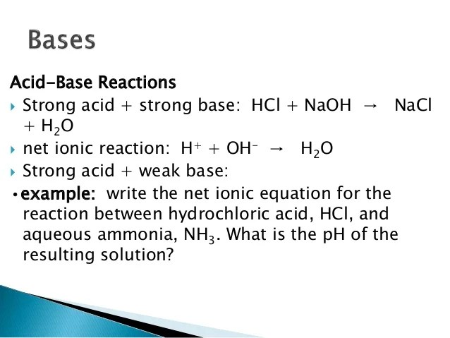 Acids and bases p pt