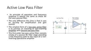 Active Filters - Electrical Network Analysis | PPTX