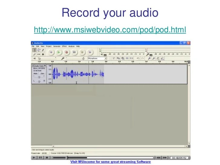 Adding Audio To Slideshare
