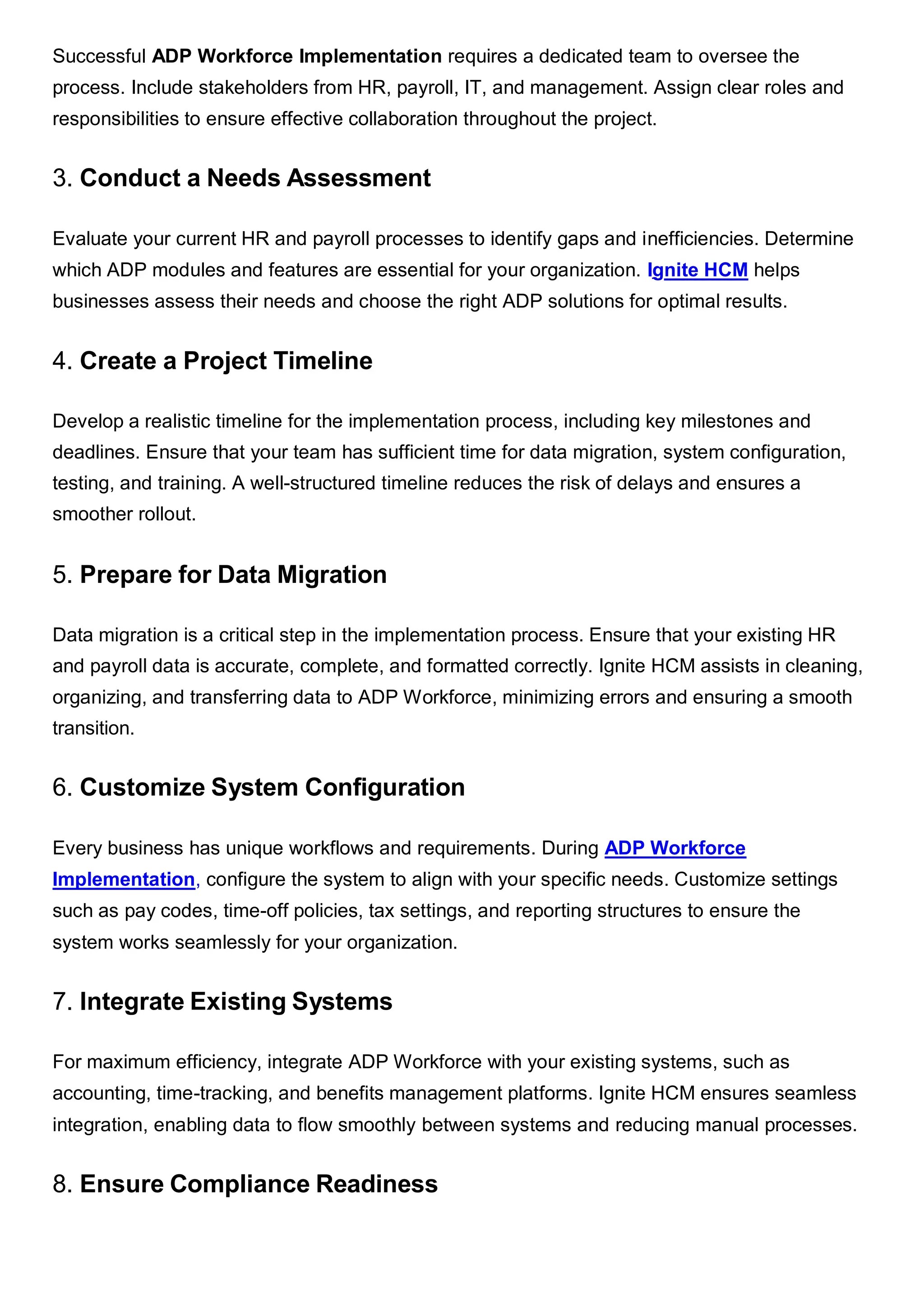 The Ultimate Checklist for ADP Workforce Implementation PDF