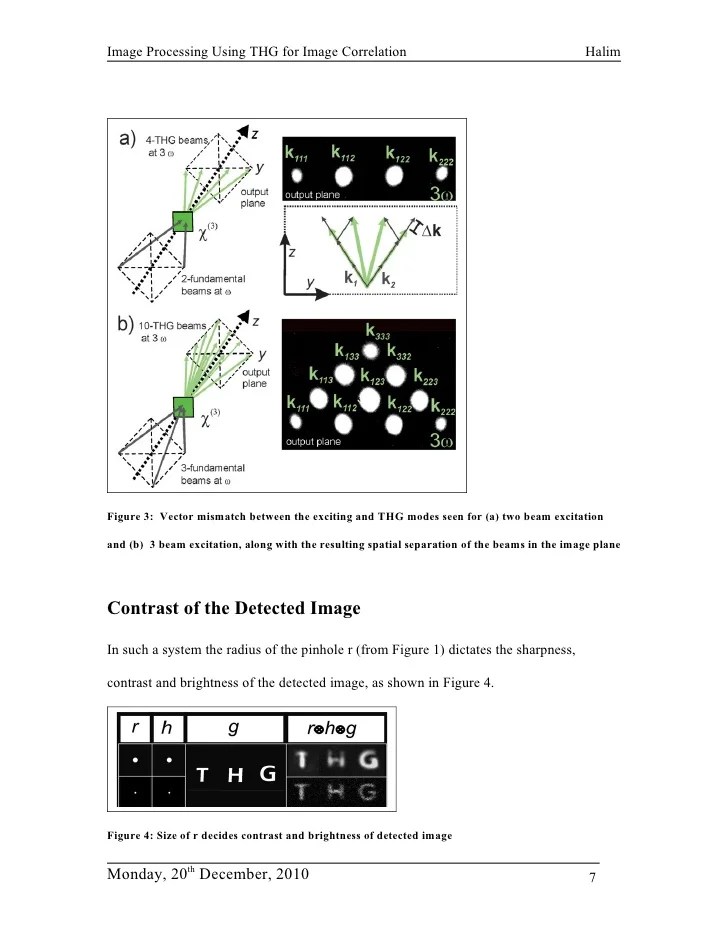 All optical image processing using third harmonic generation for imag…