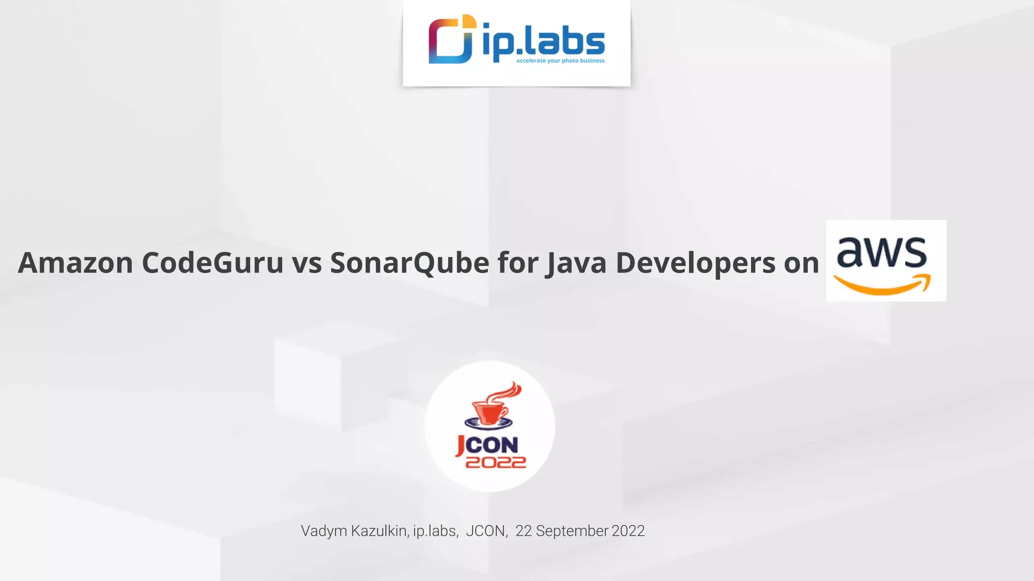 Amazon CodeGuru vs SonarQube for Java Developers at JCon 2022 PPT