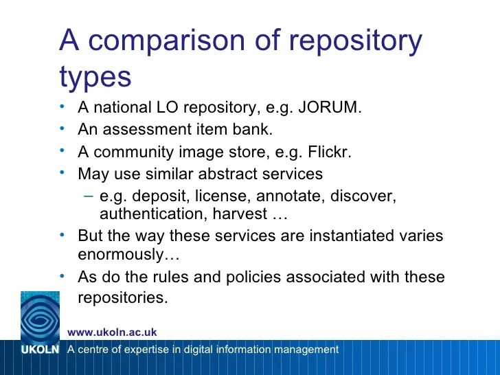 An introduction to repository reference models
