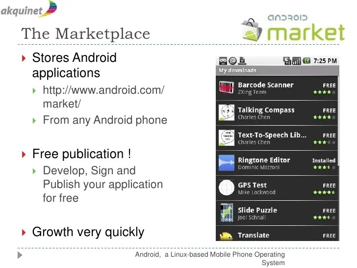 Android a linuxbased mobile operating system